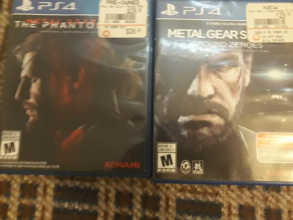 Metal Gear Ps4 Casi Nuevos