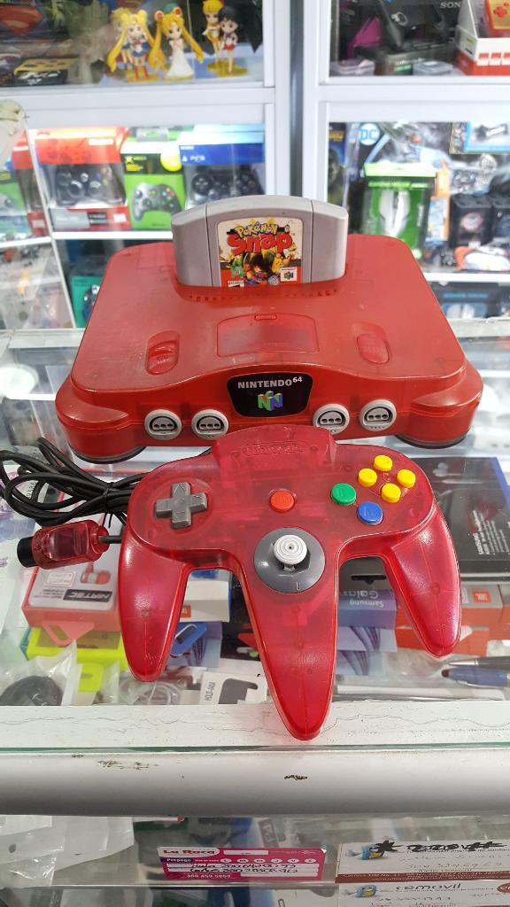 Nintendo 64 Rojo Completo