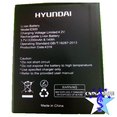Bateria Hyundai E500 E501 L500