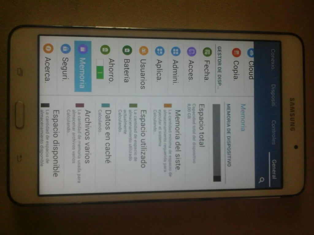 Tablet Samsung Tab 4 No Tiene sin 7p 8gb