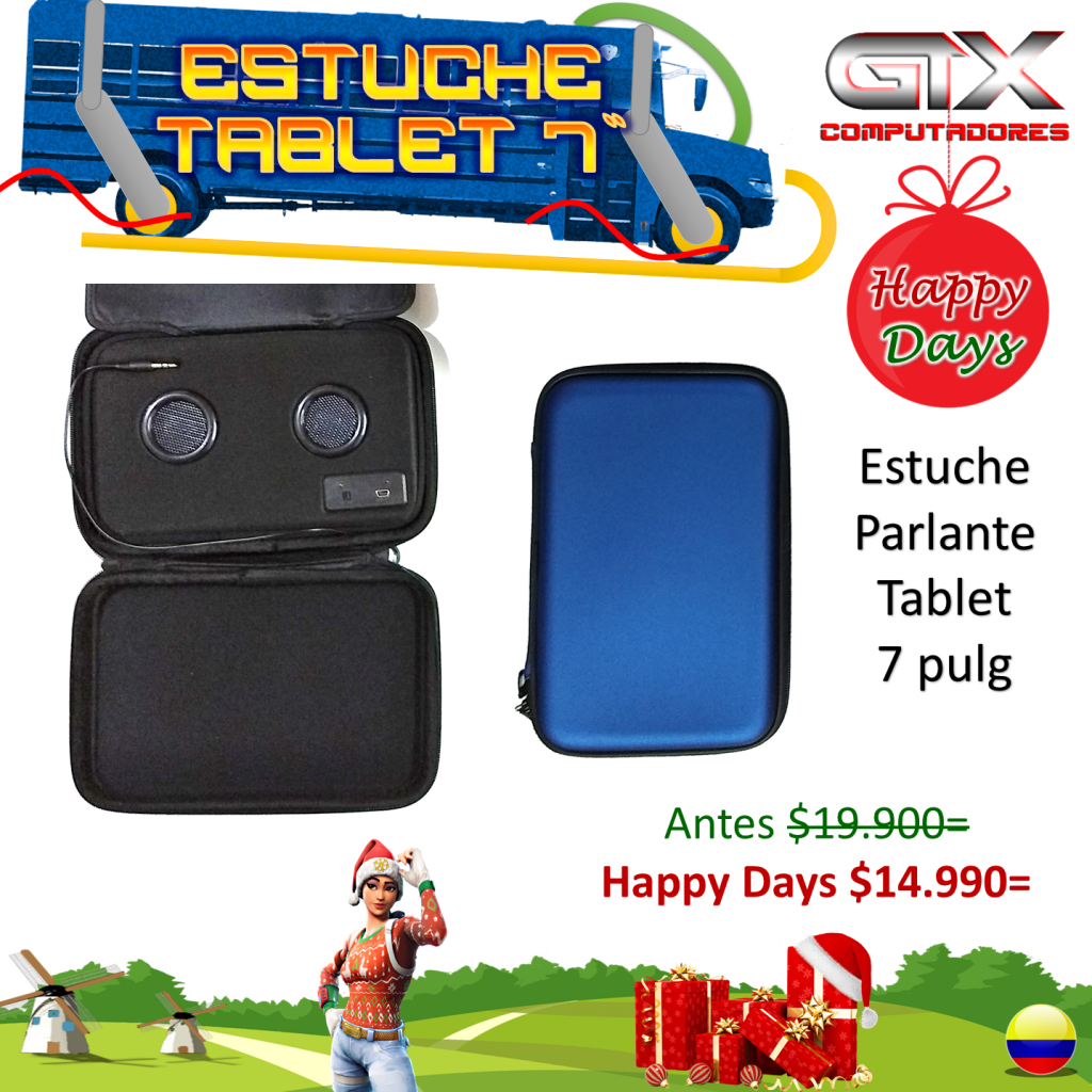 Estuche Parlante Azul Tablet 7 pulgadas