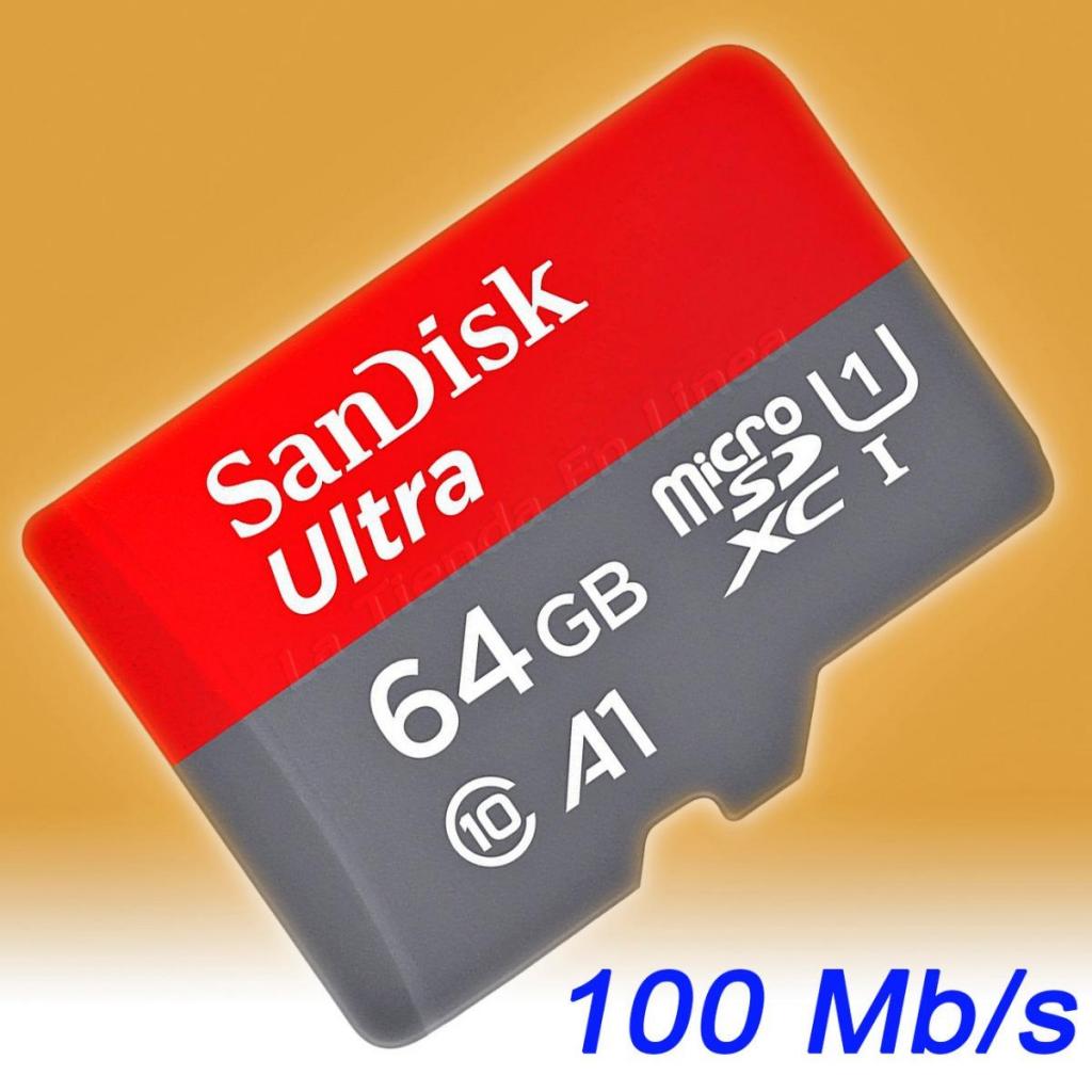 Nueva Memoria Microsd Sandisk Ultra 64gb Am/s Sellada