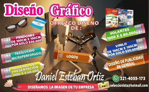 Se Realiza pendones volantes tarjetas de presentacin y mucho