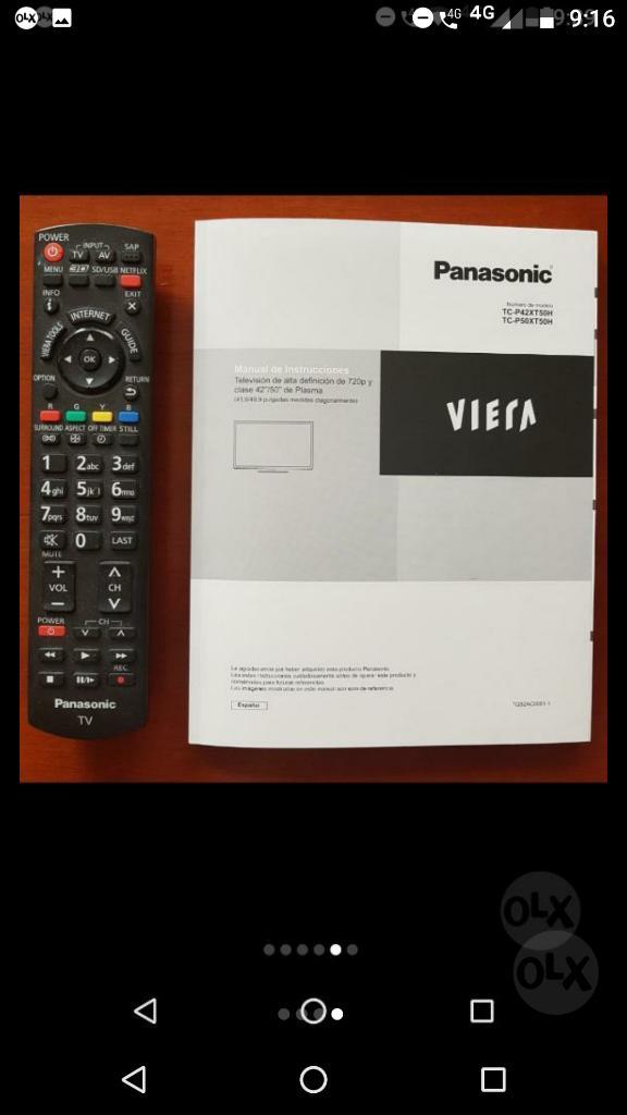 Tv 42 Pulgadas Panasonic Viera.