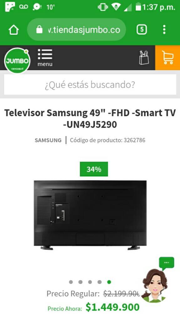 Vendo Tv de 49 Percecto Smart