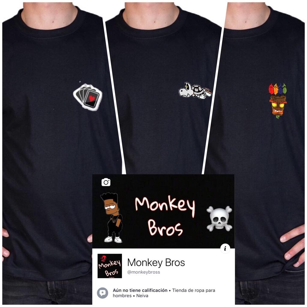 Camisetas con Bordado Monkey Bros