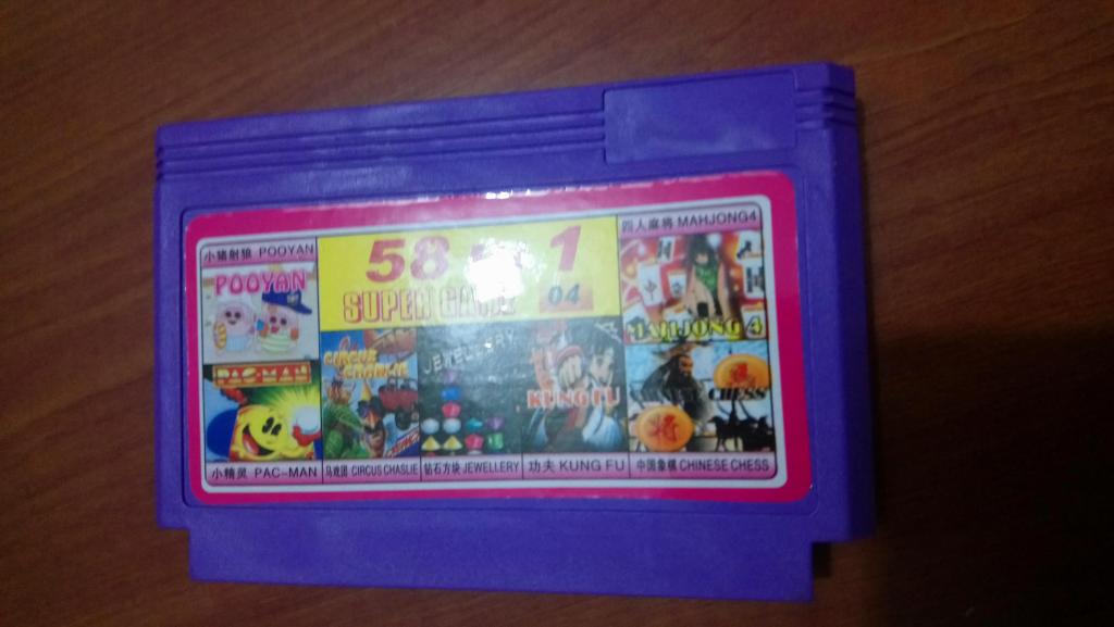 Cassete para Family Nintendo 58 juegos
