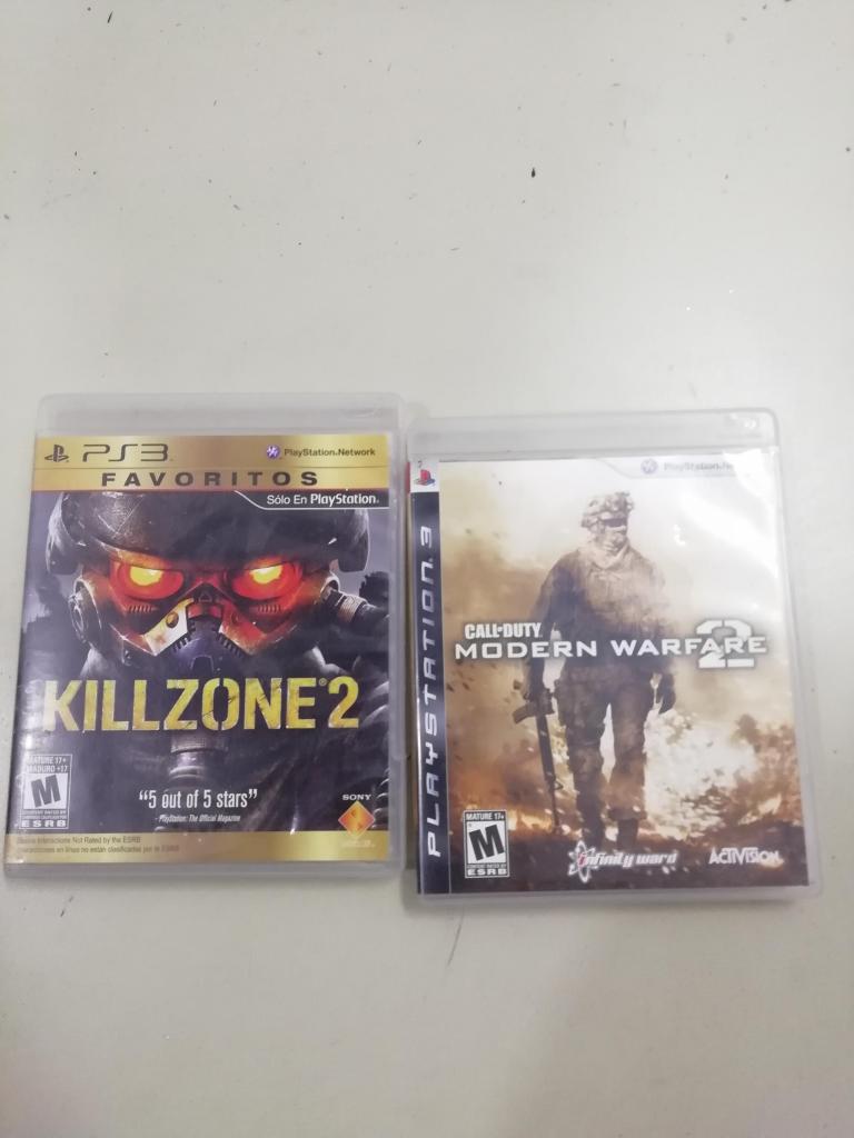 Killzone 2 y Call of duty Modern Warfare 2 Ps3