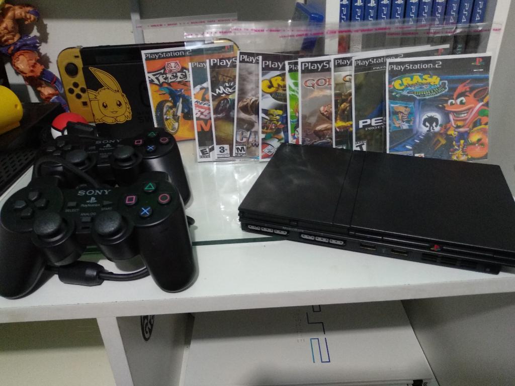 Playstation 2 Slim 2 Controles 10 Juegos