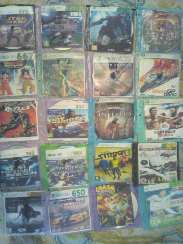 Vendo 40 Juegos de Xbox 360