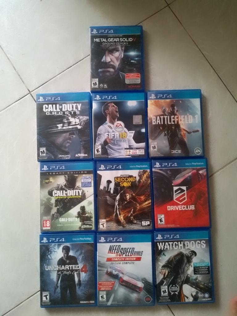 Vendo O Cambio Juegos de Ps4