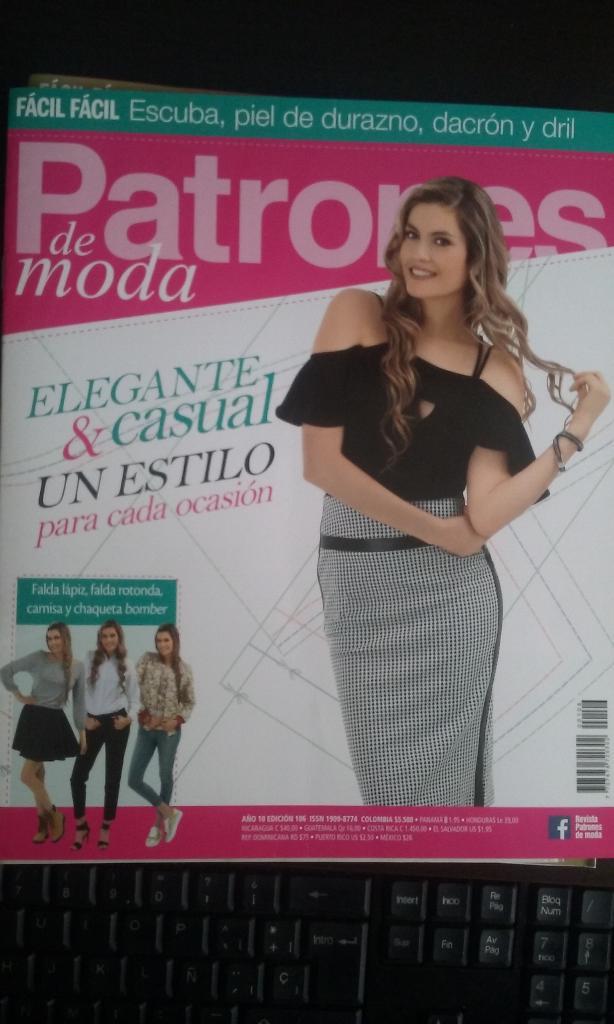 Revista de moda con patrones