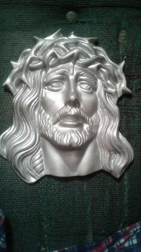 Rostro de Cristo Jesús en Aluminio