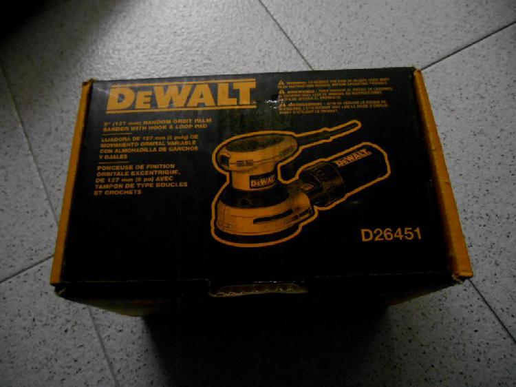 Lijadora Dewalt D26351 rotorbital nueva en caja.ORIGINAL