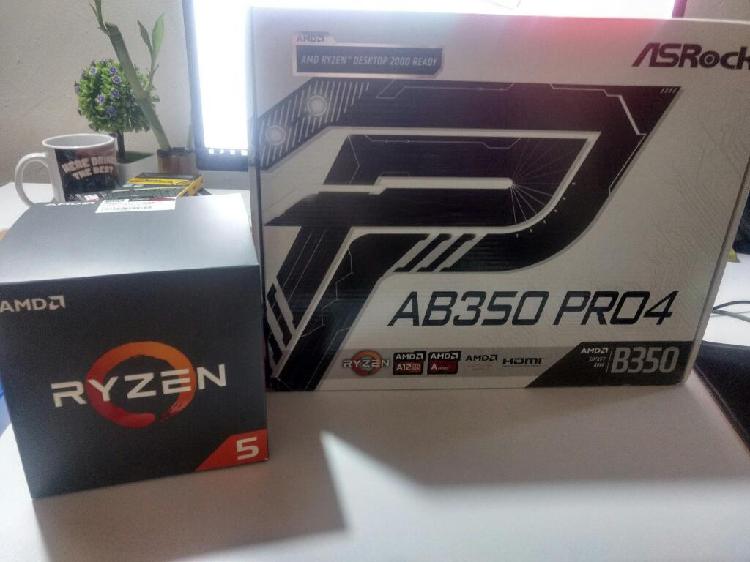 Combo Ryzen 5 2600 Board Asrcok Nuevos