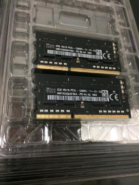 Duo de Memorias RAM DDR3/1600Mhz de 2Gb