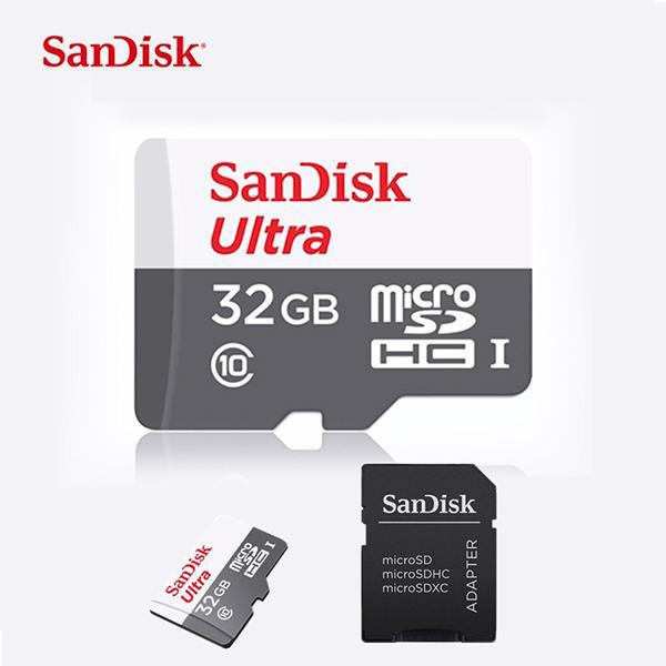 Memoria Micro Sd 32 Gb Clase 10 Sandisk Ultra 80 Mbs Nuevas