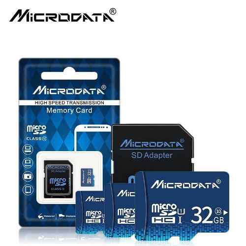 Memoria Micro Sd 32gb Clase 10 Microdata + Adaptador Y Obseq