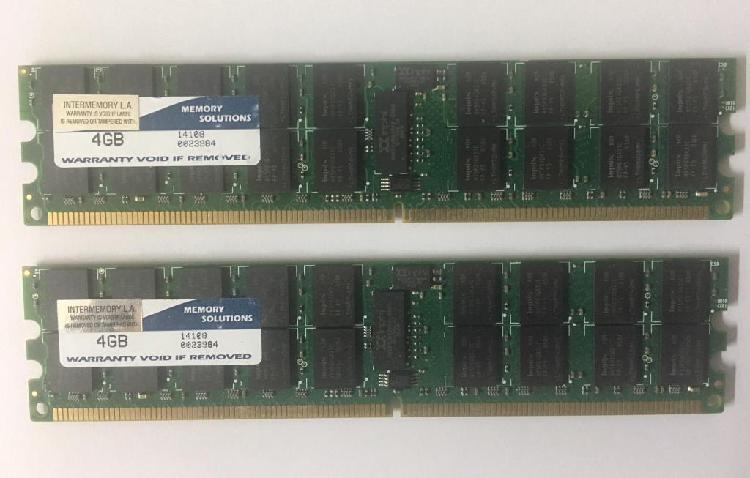 Memoria Ram para servidor 4Gb x 2 DDR2 1.600 Mhz Ecc