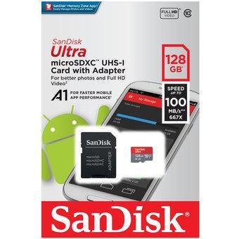 Memoria Sandisk Micro Sd 128gb Android C10 100mbs Nuevo