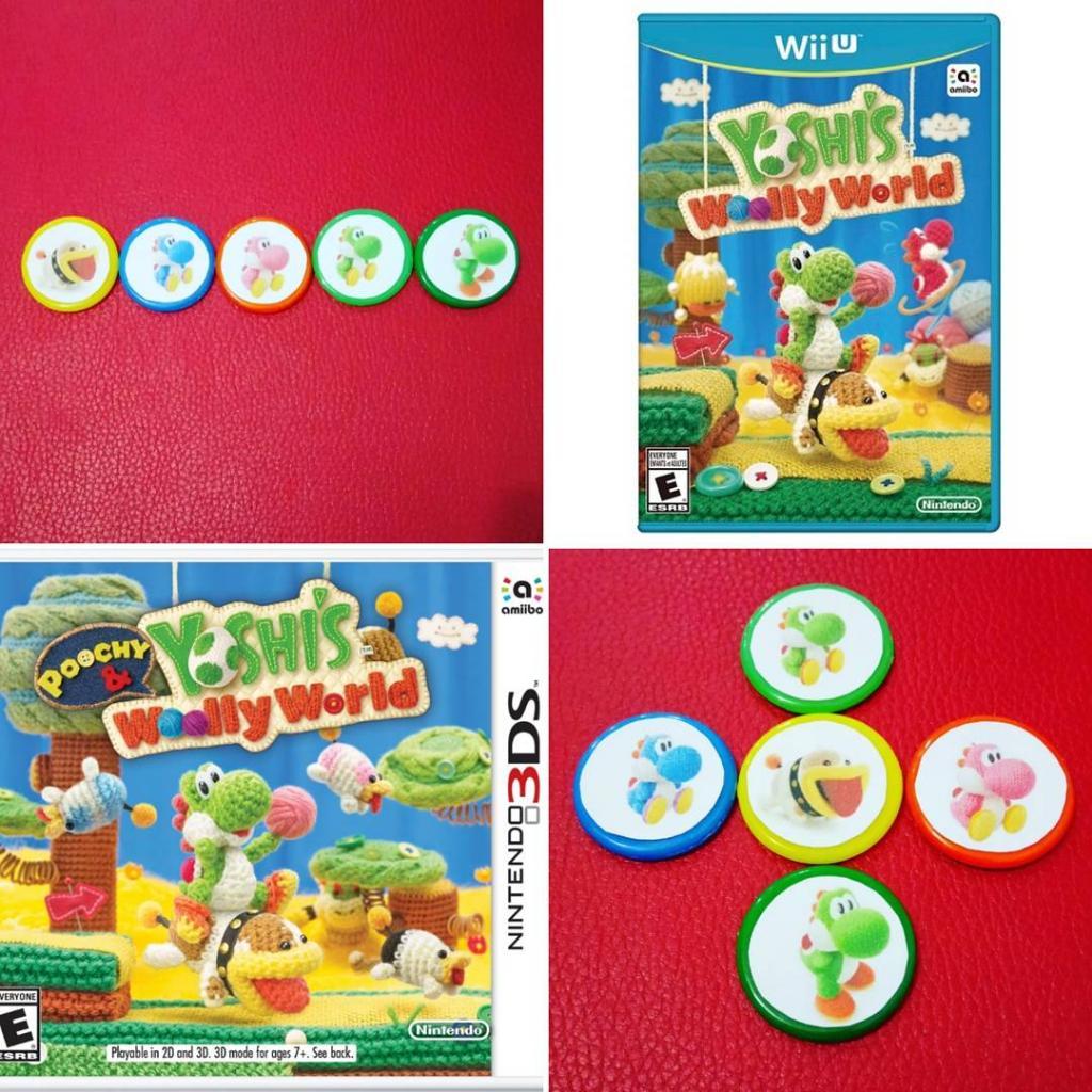 Amiibo 5 Yoshi Woolly Word Colección