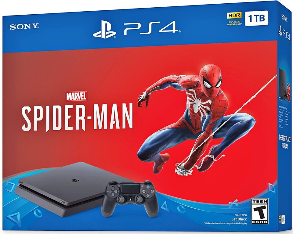 Consola PS4 Slim Nueva 1TB con Spiderman Juego físico Nueva