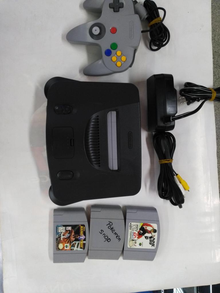 Nintendo 64 Control Y Tres Juegos ¡ganga|