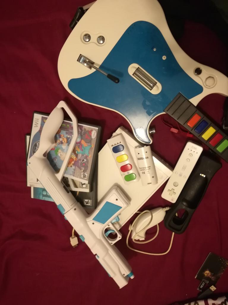 Nintendo Wii Mas Guitarra