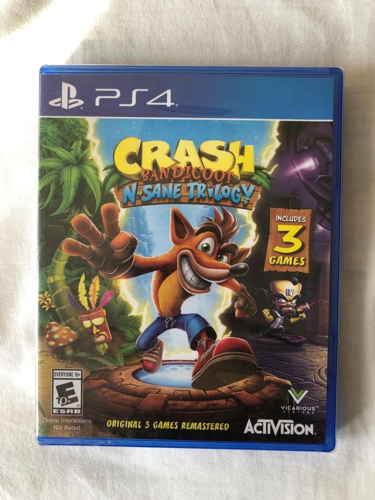 VENDO CRAHS BANDICOOT N SANE TRIOLOGY PARA PLAY STATION 4