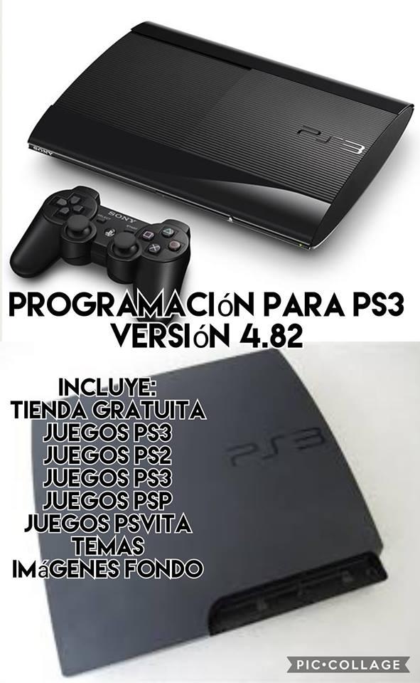 programacion de ps3 hasta 4.82 con fifa 19 y tiendas de