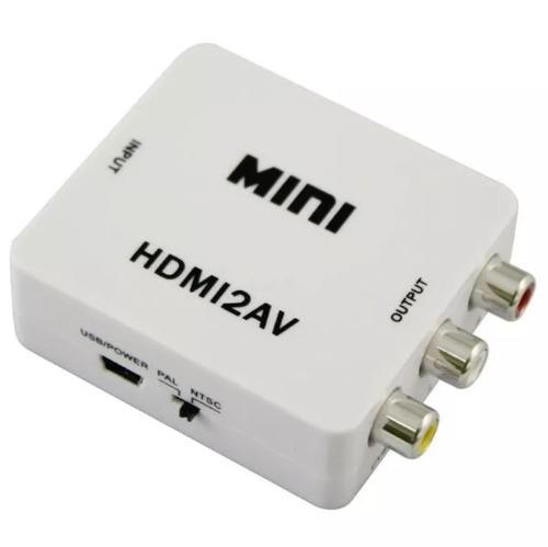 Convertidor Hdmi A Rca Av Tv Monitor Portatil Pc Proyector
