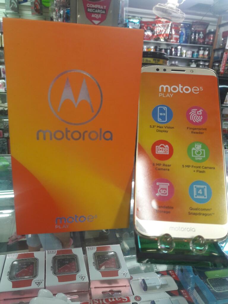 Motorola E5 Play Nuevo Obsequio Vidrio