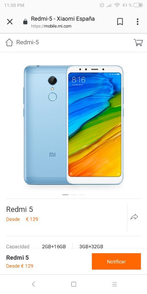 Redmi 5 Azul