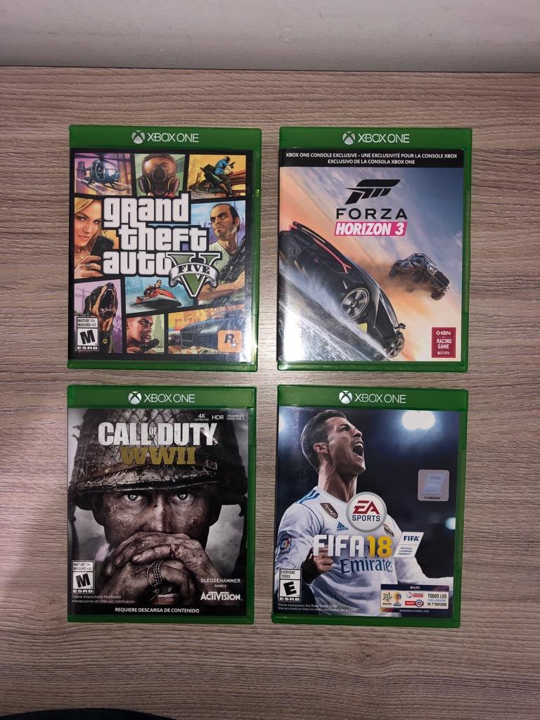 Juegos Xbox One (Gtav, Codww2, Fifa 18)