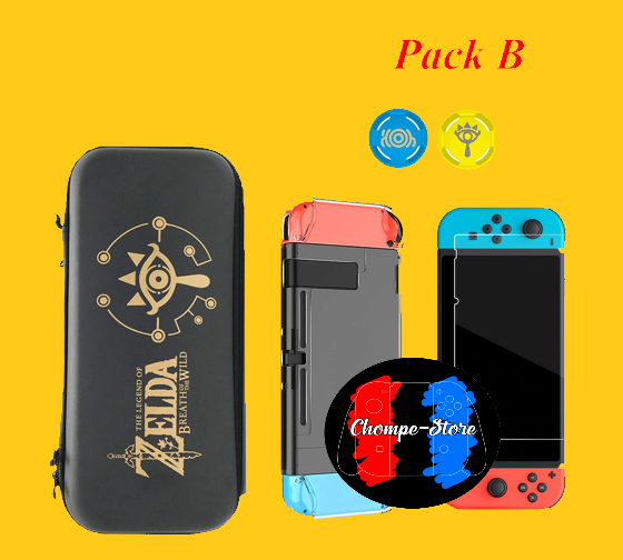 Pack Funda Protectora Para Nintendo Switch De Negra O De