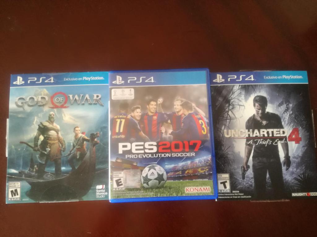 Vendo estos juegos de ps4