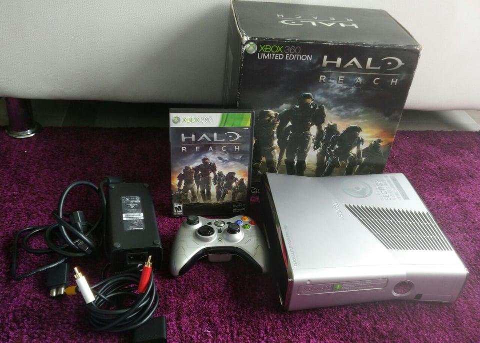 Xbox 360 Edici Especial HALO En Caja Original1 Juego1