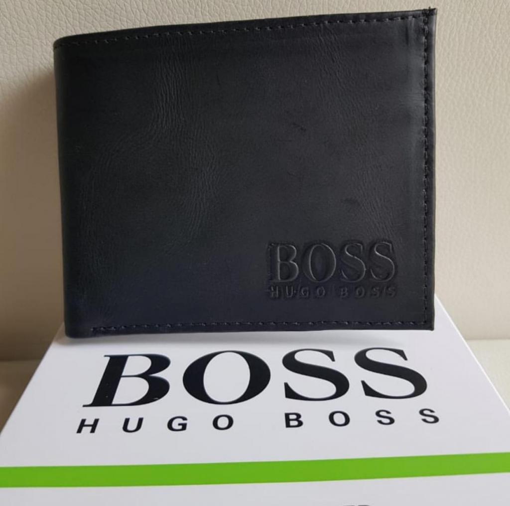 billetera hugo boss 100 cuero