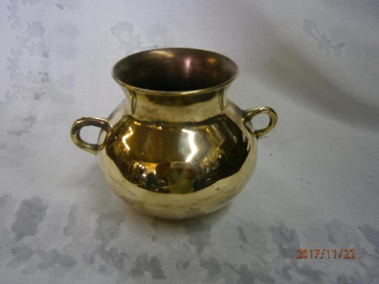 OLLA CRIOLLA EN BRONCE 2 ASAS X 9 CM ALTURA