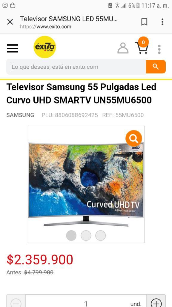 Tv Samsung 55 Uhd 4k Oferta Curvo