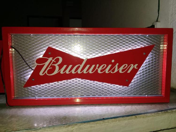 letrero led metalico budweiser