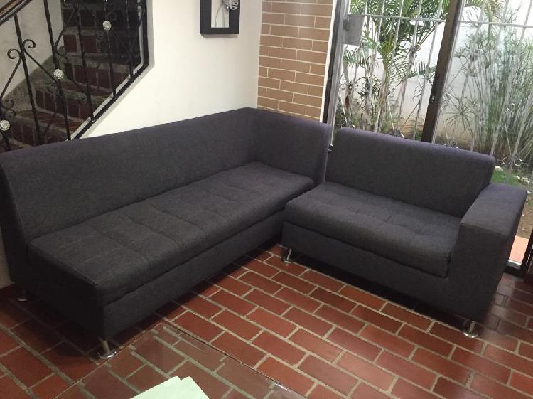 Sofa en L mas silla