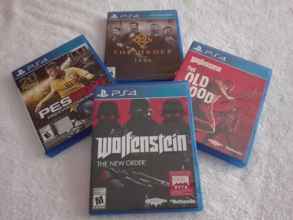 Juegos PS4:Wolfenstein NOW, Wolfenstein Old Blood,The