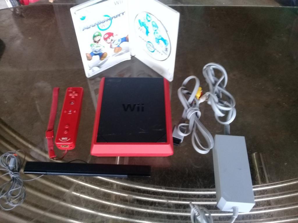 Nintendo Wii Roja Nueva 3 Videojuegos