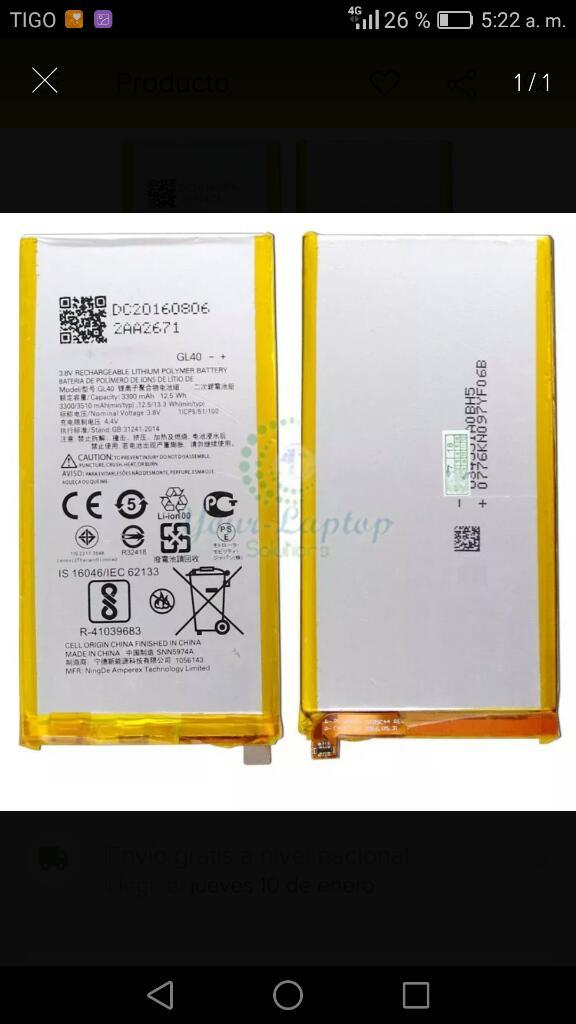 Bateria Moto Z Play Original
