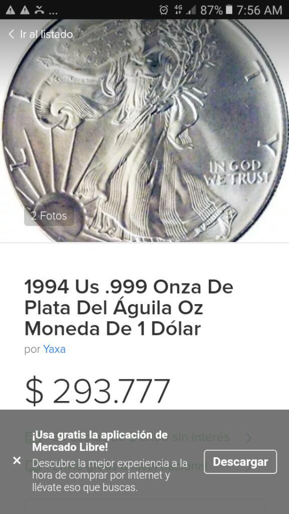 1 Onz Moneda Estados Unidos