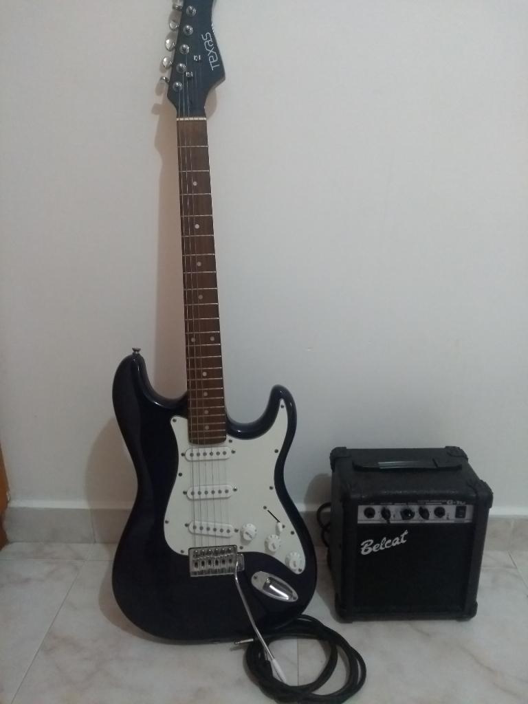 Guitarra Electrica, Amplificador Y Cable