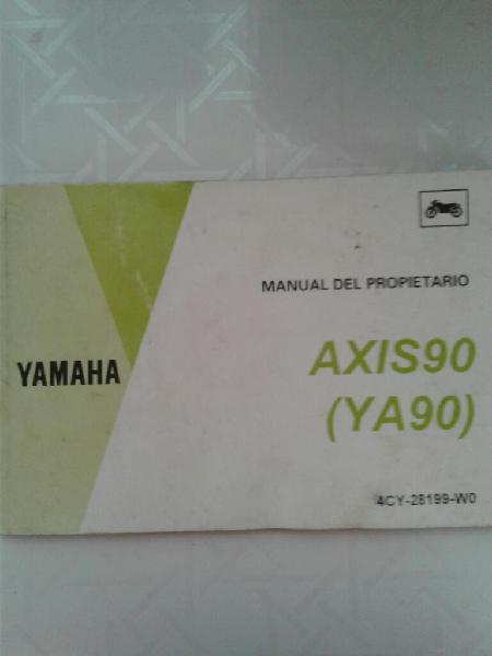 Manual Yamaha Axis 90