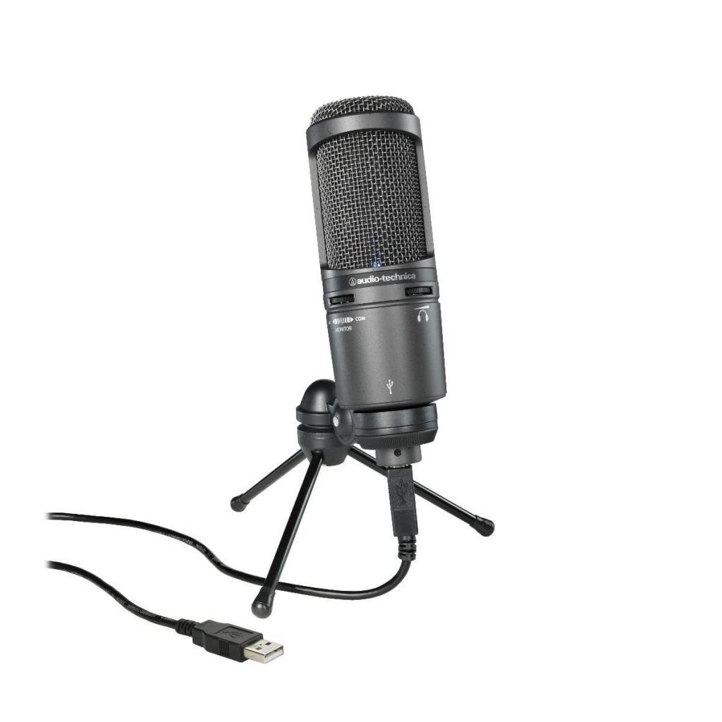 Microfono Condensador Usb Atusb Bk Audiotechnica