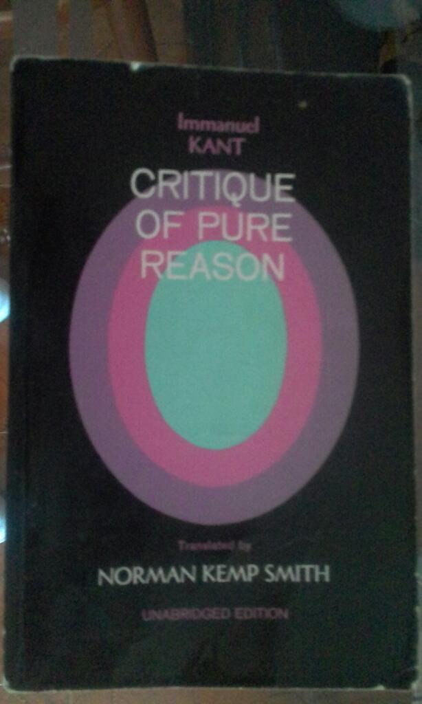 Vendo Libro Critique Of Pure Reason de K